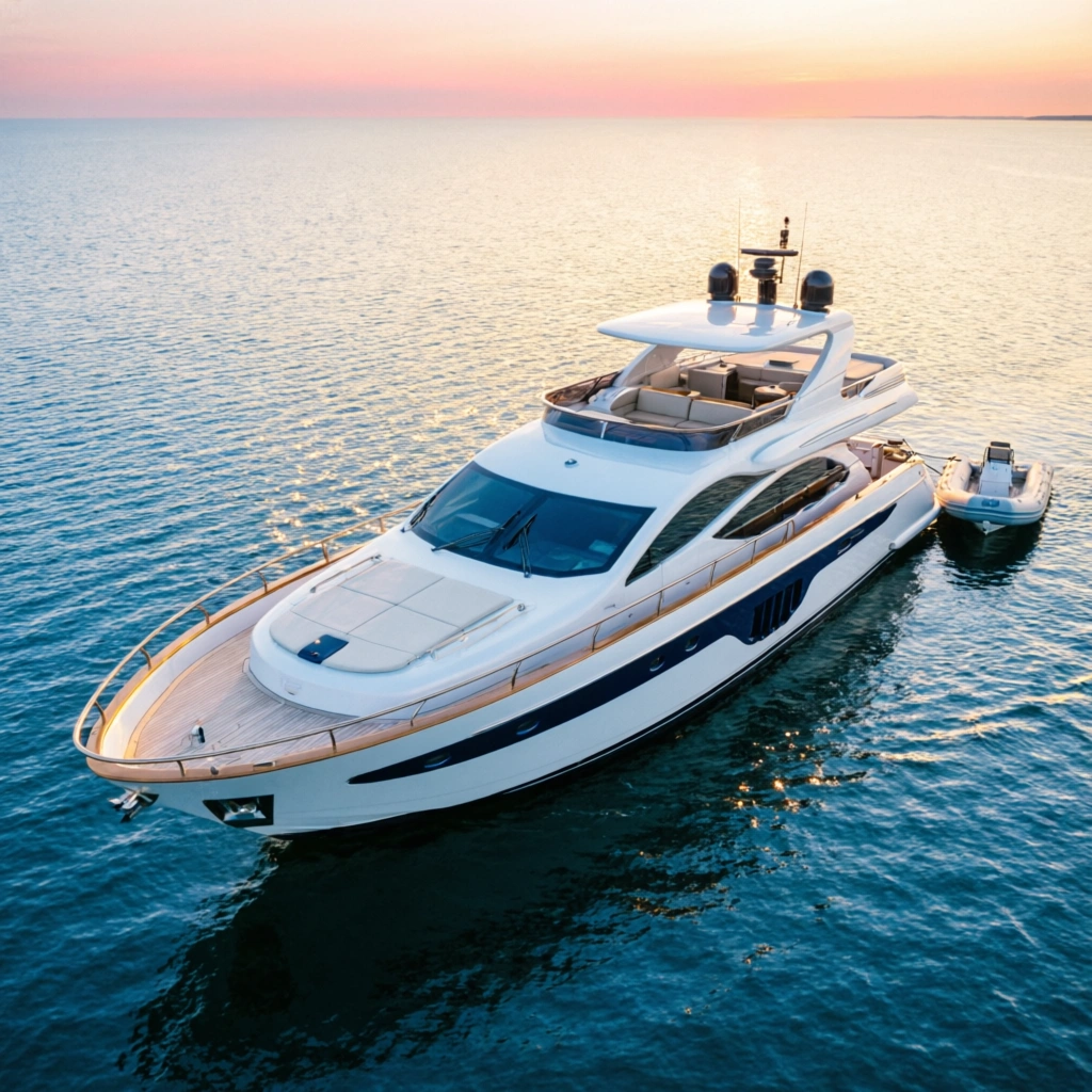 luxury motor yacht on baltic sea waters - yacht for sale poland